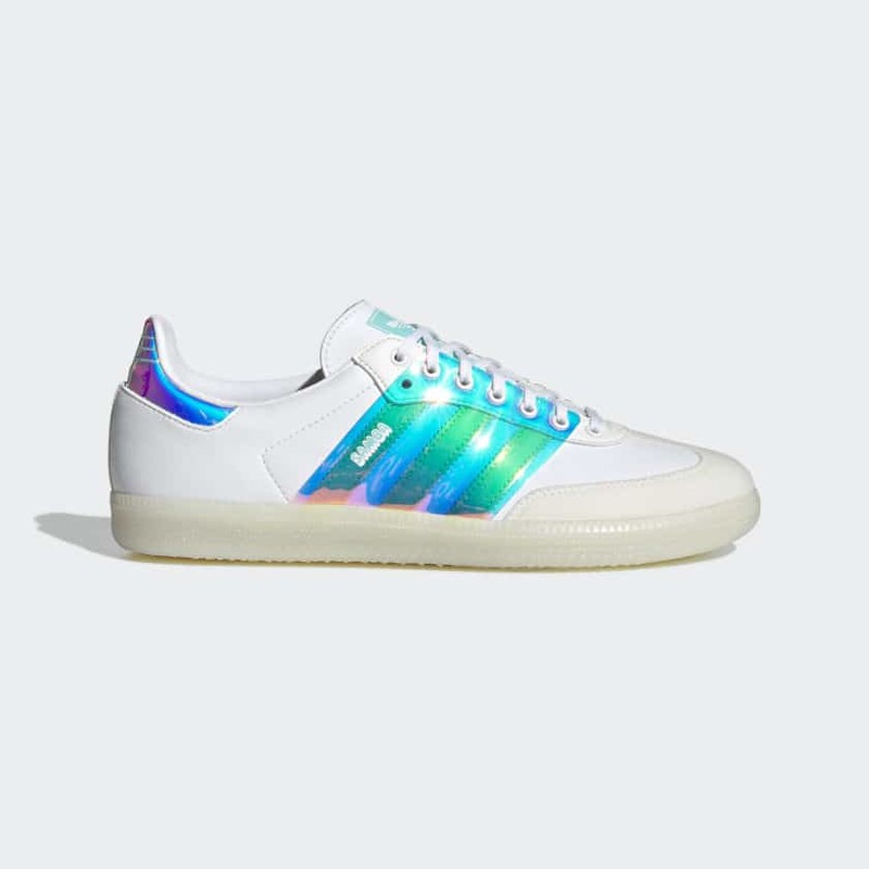 Adidas originals samba rose trainers in iridescent white hotsell